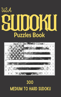 USA Sudoku Puzzles Book: 300 Medium to Hard Sudoku Puzzles book for adults and kids with Solutions Book