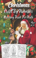 Christmas Color By Number Coloring Book For Kids Ages 8-12