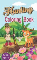 Hunting Coloring Book for Kids Ages 4-8