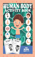 Human Body Activity Book For Kids 4-8