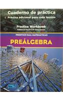 Prentice Hall Pre-Algebra Spanish Practice Workbook 2004c