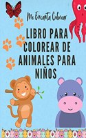 Me Encanta Colorear: Libro para colorear de animales para niños de 3 a 8 años. Libro para colorear para niños y niñas- Libro de actividades para colorear para niños