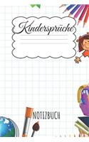 Kindersprüche Notizbuch