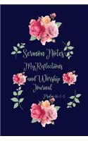 Sermon Notes: My Reflections and Worship Journal: Psalm 46:1-3