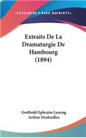 Extraits de La Dramaturgie de Hambourg (1894)