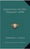 Einleitung in Den Thalmud (1894)