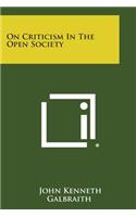 On Criticism in the Open Society