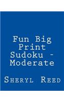Fun Big Print Sudoku - Moderate