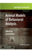 Animal Models of Behavioral Analysis