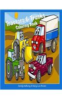 Tractors & Trucks Coloring Book
