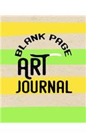 Blank Page Art Journal: Blank Doodle Draw Sketch Book