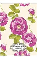 Flora Pattern Notebook: Dot-grid Journal, Graph, Lined, Blank No Lined; Pocket Notebook / Journal / Diary: 4