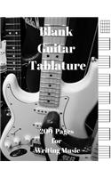 Blank Guitar Tabs: 200 Pages of Guitar Tabs with Six 6-line Staves and 7 blank Chord diagrams per page. Write Your Own Music. Music Composition, Guitar Tabs 8.5x11