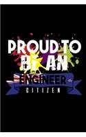 Proud to be an engineer citizen: Hangman Puzzles - Mini Game - Clever Kids - 110 Lined pages - 6 x 9 in - 15.24 x 22.86 cm - Single Player - Funny Great Gift