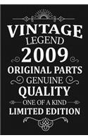 Vintage Legend 2009 Original Parts