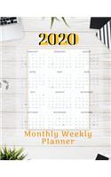 2020 Monthly Weekly Planner: Daily Weekly Monthly2020 Planner Organizer, Calendar Schedule, Motivational Agenda Schedule with, Weekly & Monthly View Planner, Organizer & Diary