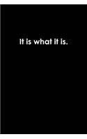 It Is What Is Is