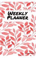 Weekly Planner - Undated Planner: Floral (5), 52 Week Agenda Weekly Pad, To Do List Notepad, Time Organizer, Journal Notes- [Professional Binding]