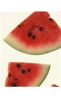 Food School Composition Book Juicy Watermelon Slices Book 130 Pages