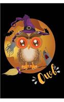 Owl: 120 Pages 6 X 9 Inches Owl Halloween Night Kids Gifts Witch Journal