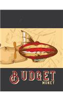 Budget Money: Monthly Budget Tracking with Guide with List of Income, Monthly - Weekly Expenses and Monthly Bill Organizer Aeronautic Transport Vintage Design