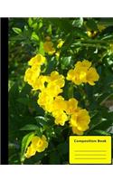 Cats Claw Vine Composition Notebook, Wide Ruled