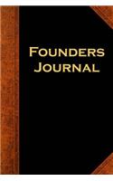 Founders Journal Vintage Style: (Notebook, Diary, Blank Book)(Sociology Generations Journals Notebooks Diaries)