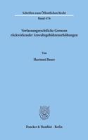 Verfassungsrechtliche Grenzen Ruckwirkender Anwaltsgebuhrenerhohungen