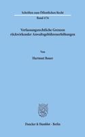 Verfassungsrechtliche Grenzen Ruckwirkender Anwaltsgebuhrenerhohungen