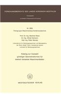 Katalog zur Auswahl günstiger Geometrieformen für statisch belastete Maschinenbetten