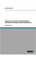 Abbau mineralischer, oberflächenaher Rohstoffe am Beispiel Schleswig-Holsteins