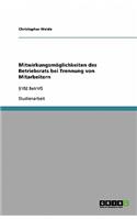 Mitwirkungsmöglichkeiten des Betriebsrats bei Trennung von Mitarbeitern