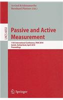 Passive and Active Measurement