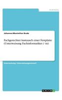 Fachgerechter Austausch einer Festplatte (Unterweisung Fachinformatiker / -in)