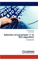 Selection of parameter 'r' in RC5 algorithm