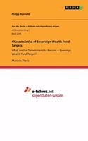 Characteristics of Sovereign Wealth Fund Targets