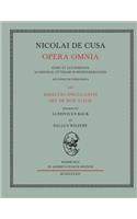 Nicolai de Cusa Opera omnia / Nicolai de Cusa Opera omnia. Volumen XIII.