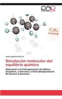 Simulación molecular del equilibrio químico