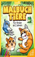 Malbuch Tiere für Kinder ab 2 Jahren