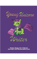 Young Unicorn Writer - 100 sheets - 200 pages, 8 1/2
