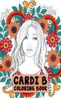 Cardi B Coloring Book: Color Wonder Relaxation Adult Coloring Books For Men And Women