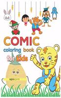 coloring book comic for kids ages 2-11