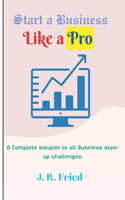 Start a Business Like a Pro: A Complete solution to all Business start-up challenges.(2 Business Analysis & Strategies)