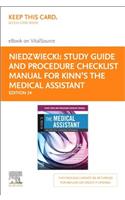 Study Guide and Procedure Checklist Manual for Kinn's the Medical Assistant - Elsevier E-Book on Vitalsource (Retail Access Card)