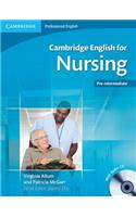 Cambridge English for Nursing Pre-intermediate Student's Book with Audio CD: Pre-intermediate