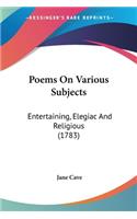Poems On Various Subjects