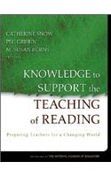 Knowledge to Support the Teaching of Reading