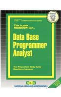 Data Base Programmer Analyst: Passbooks Study Guide
