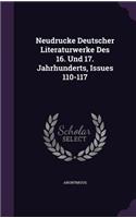 Neudrucke Deutscher Literaturwerke Des 16. Und 17. Jahrhunderts, Issues 110-117