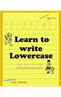 Learn to write lowercase